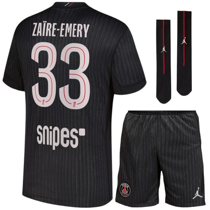 Maillot-Kit-Enfant-PSG-Jordan-Fourth-2025-2026-Zaire-Emery