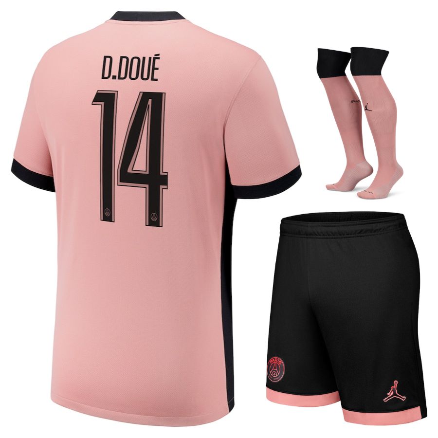 Maillot Kit Enfant PSG Third Rose 2024 2025 | Foot Sport