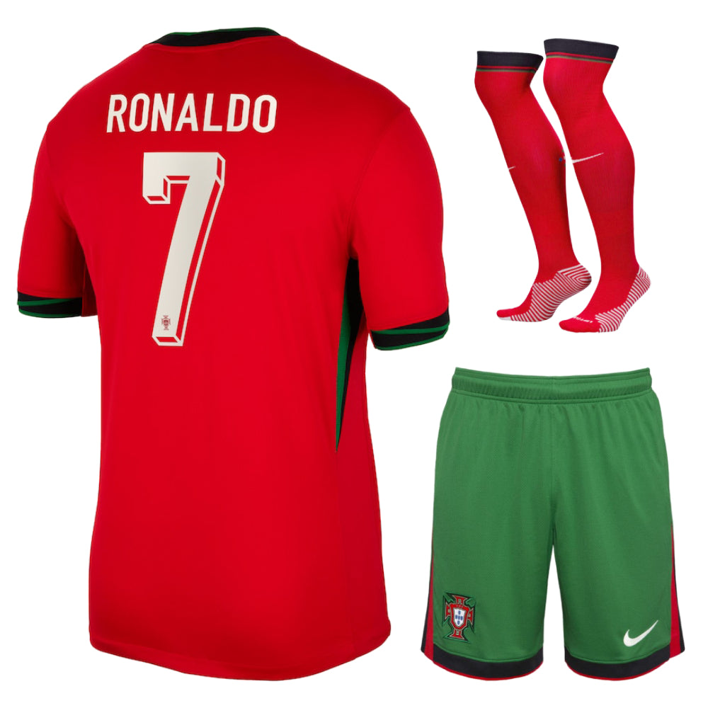 Maillot Ronaldo Portugal Enfant Domicile 2024 2025 Foot Sport maillot-ronaldo-portugal-enfant-domicile-2024-2025-foot-sport