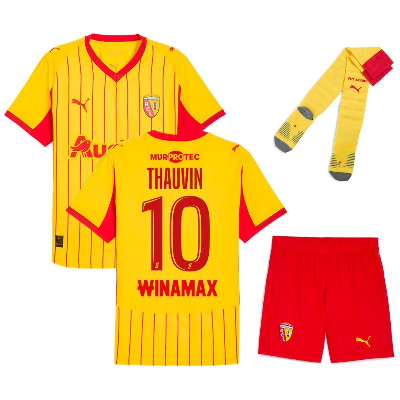 Maillot Kit Enfant RC Lens Domicile 2025 2026 | Foot Sport