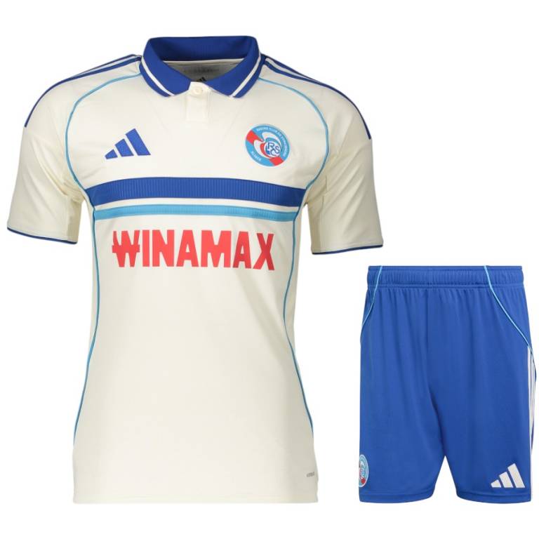 Maillot Strasbourg Exterieur Kit Enfant 2025 2026 Blanc | Foot Sport