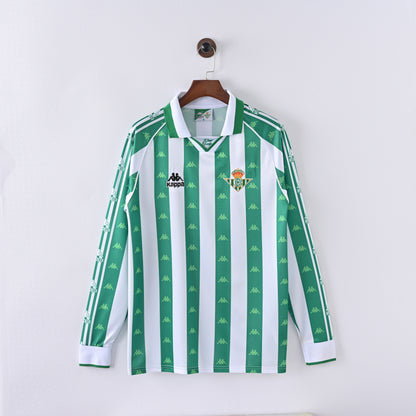 Maillot Manches Longues Betis Seville Retro Vintage 1996-1997 Domicile Homme | Foot Sport