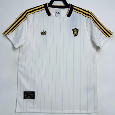 Maillot-Manchester-United-Lifestyle-Homme-2025-2026-Blanc-Jaune-1
