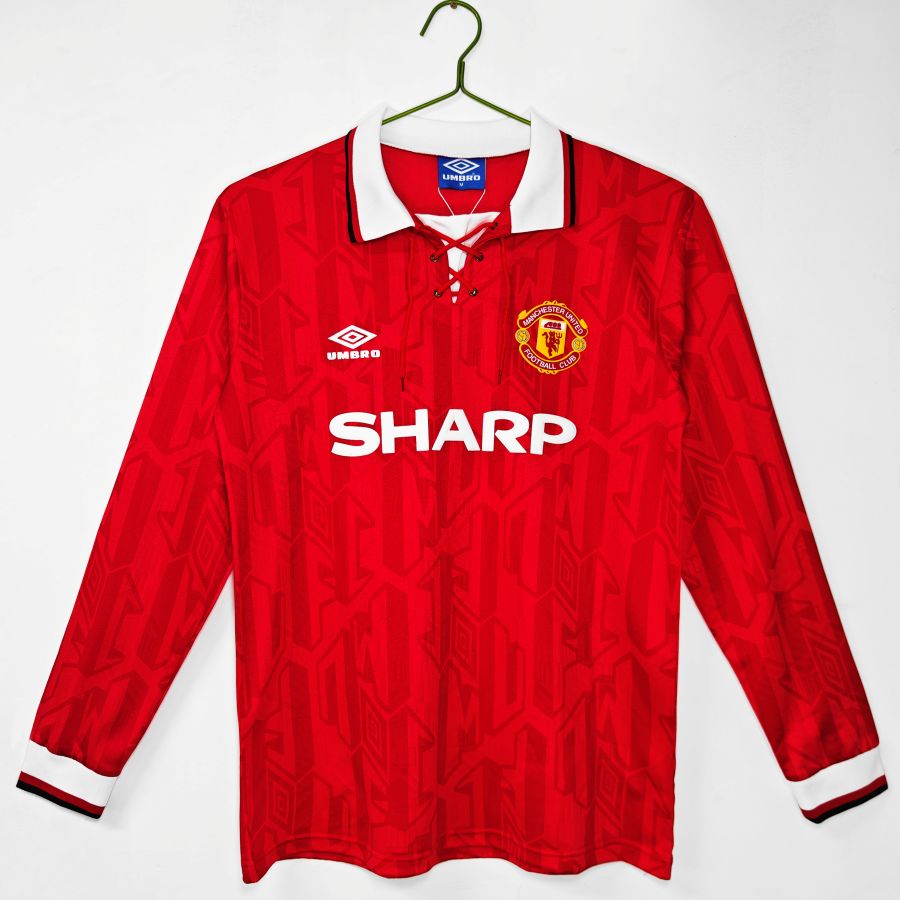 Maillot-Manchester-United-Manches-Longues-Domicile-1992-1994-Retro-Vintage-Homme-1