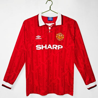 Maillot-Manchester-United-Manches-Longues-Domicile-1992-1994-Retro-Vintage-Homme-1