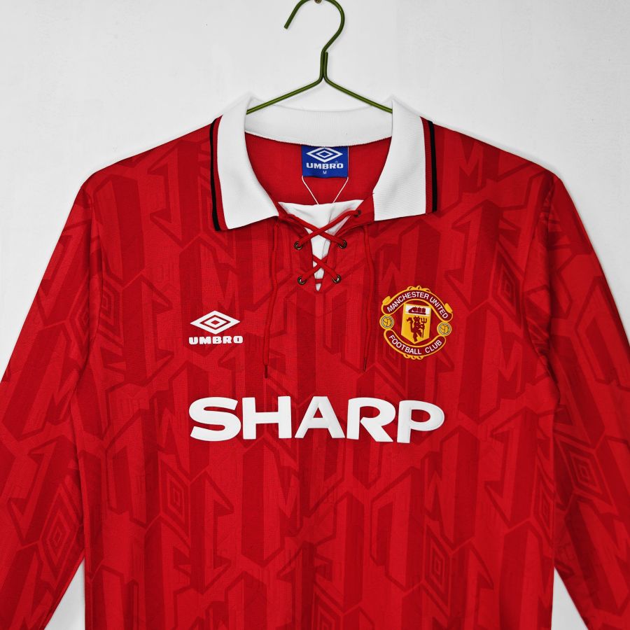 Maillot-Manchester-United-Manches-Longues-Domicile-1992-1994-Retro-Vintage-Homme-3