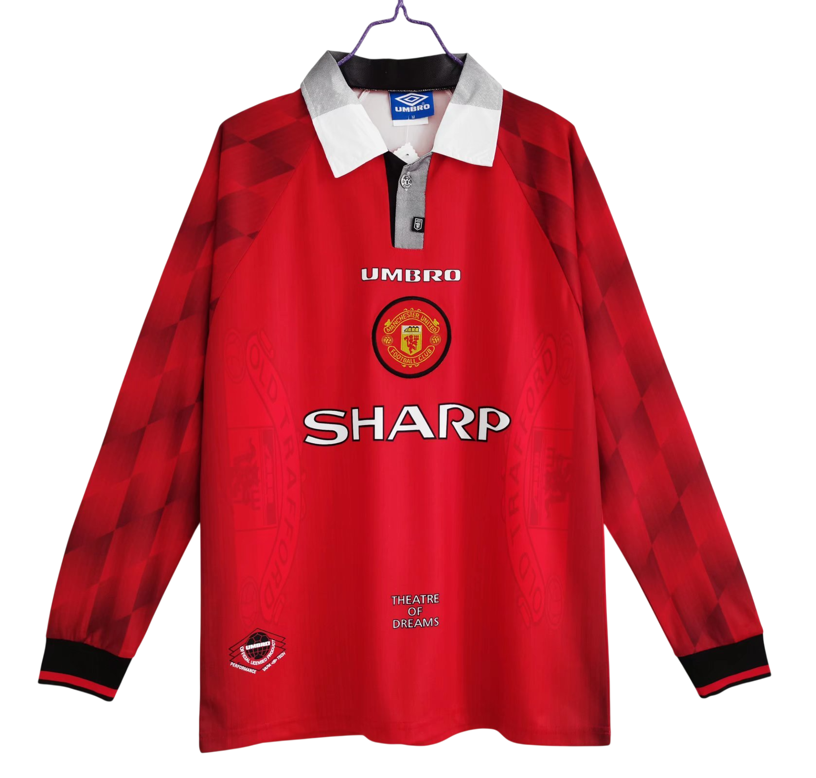 Maillot-Manchester-United-Manches-Longues-Retro-Vintage-1996-1997-Domicile-Homme-1