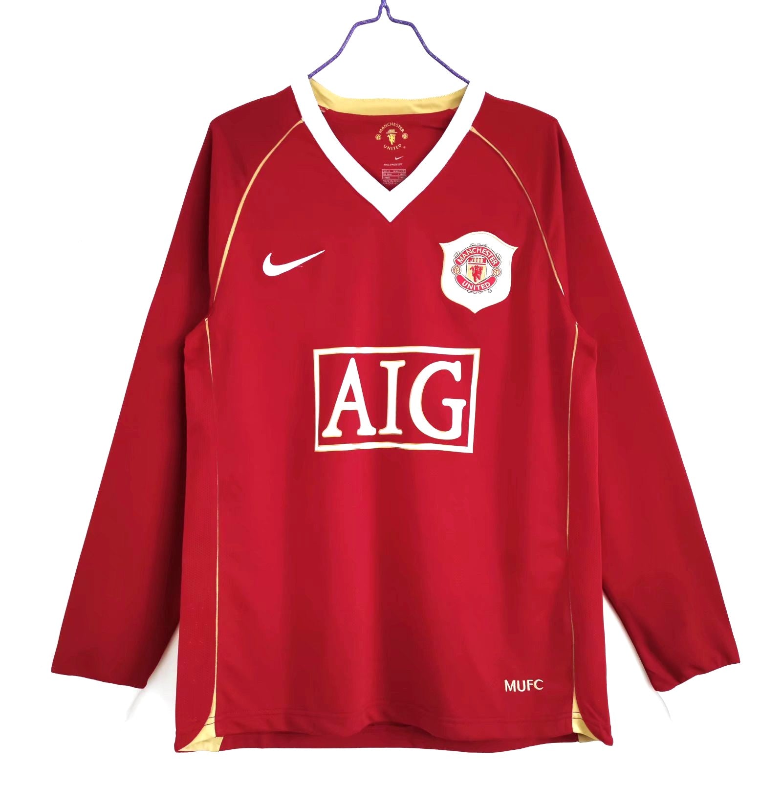 Maillot-Manchester-United-Manches-Longues-Retro-Vintage-2006-2007-Domicile-Homme-1