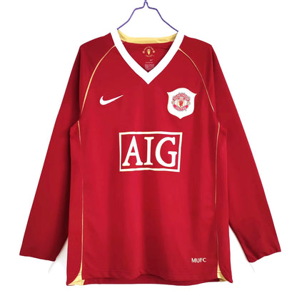 Maillot-Manchester-United-Manches-Longues-Retro-Vintage-2006-2007-Domicile-Homme-1