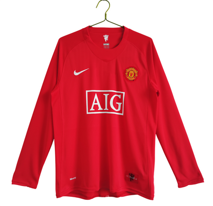 Maillot-Manchester-United-Manches-Longues-Retro-Vintage-2007-2008-Domicile-Homme-1