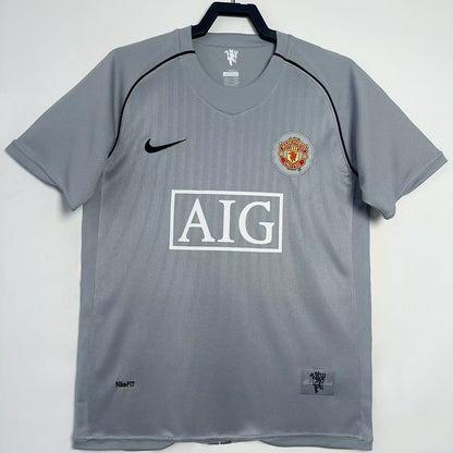 Maillot-Manchester-United-Retro-Vintage-2007-2008-Gardien-Homme-Gris-1