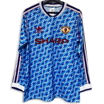 Maillot-Manchester-United-Retro-Vintage-Manches-Longues-1990-1992-Exterieur-Homme-1