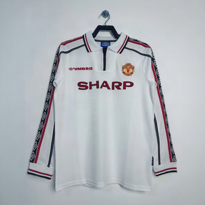 Maillot-Manchester-United-Retro-Vintage-Manches-Longues-1998-Exterieur-Homme-1