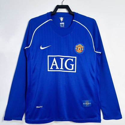 Maillot-Manchester-United-Retro-Vintage-Manches-Longues-2007-2008-Gardien-Homme-Bleu-1