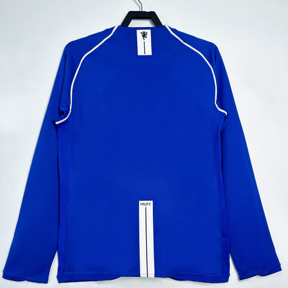 Maillot-Manchester-United-Retro-Vintage-Manches-Longues-2007-2008-Gardien-Homme-Bleu-2