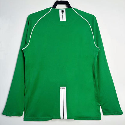 Maillot-Manchester-United-Retro-Vintage-Manches-Longues-2007-2008-Gardien-Homme-Vert-2
