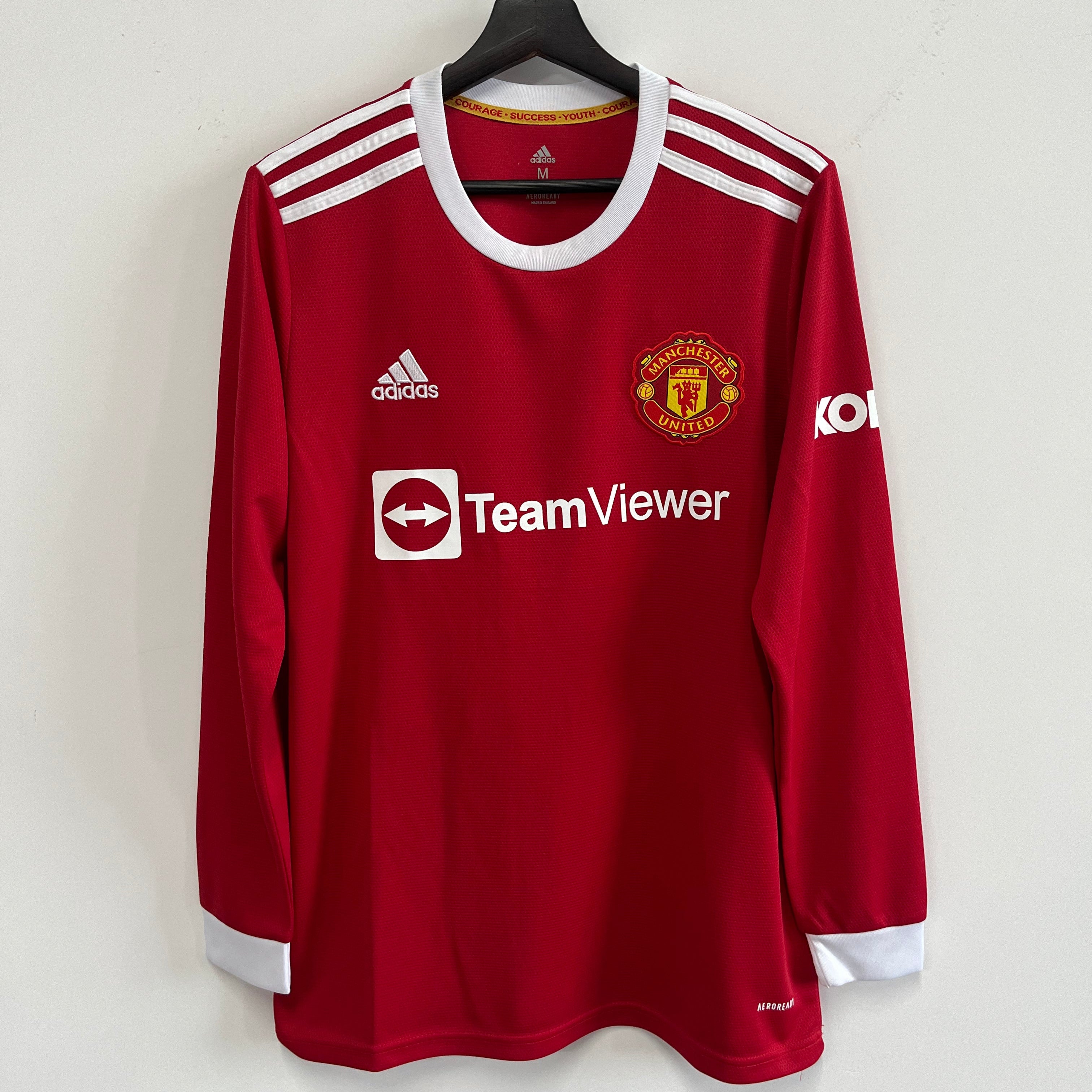 Maillot-Manchester-United-Retro-Vintage-Manches-Longues-2021-2022-Domicile-Homme-2