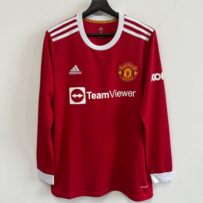 Maillot-Manchester-United-Retro-Vintage-Manches-Longues-2021-2022-Domicile-Homme-2