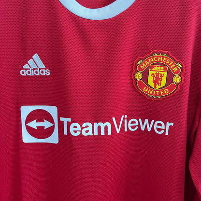 Maillot-Manchester-United-Retro-Vintage-Manches-Longues-2021-2022-Domicile-Homme-3