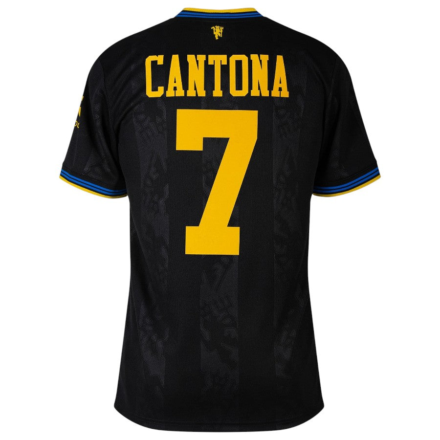 Cantona Manchester United Drittes Trikot Herren 2025 2026 Schwarz | Fußball Sport