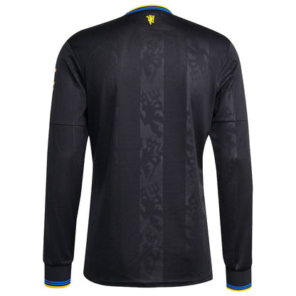 Maillot Manches Longues Manchester United Third Homme 2025 2026 Noir | Foot Sport