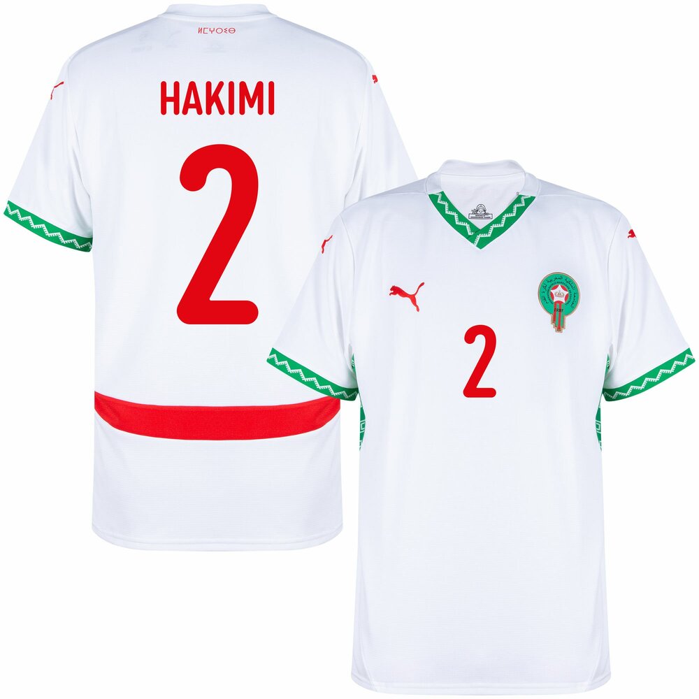 Maillot Maroc Homme Hakimi 2 Exterieur 2024 2025 | Foot Sport