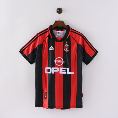 Maillot Milan AC Retro Vintage 1998-1999 Domicile Homme | Foot Sport