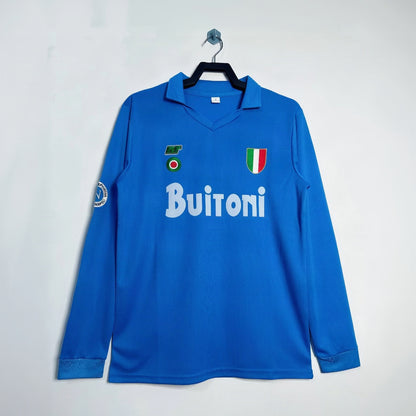 Maillot-Naples-Retro-Vintage-Manches-Longues-1987-1988-Domicile-Homme-1