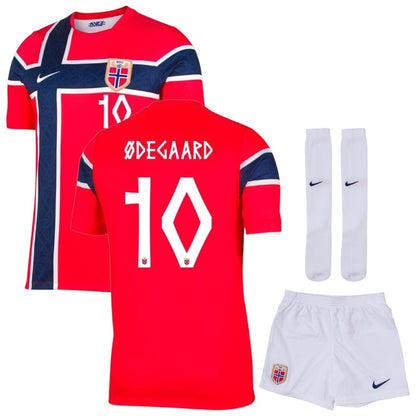 Maillot-Norvege-Kit-Enfant-Domicile-2026-2027-Odegaard