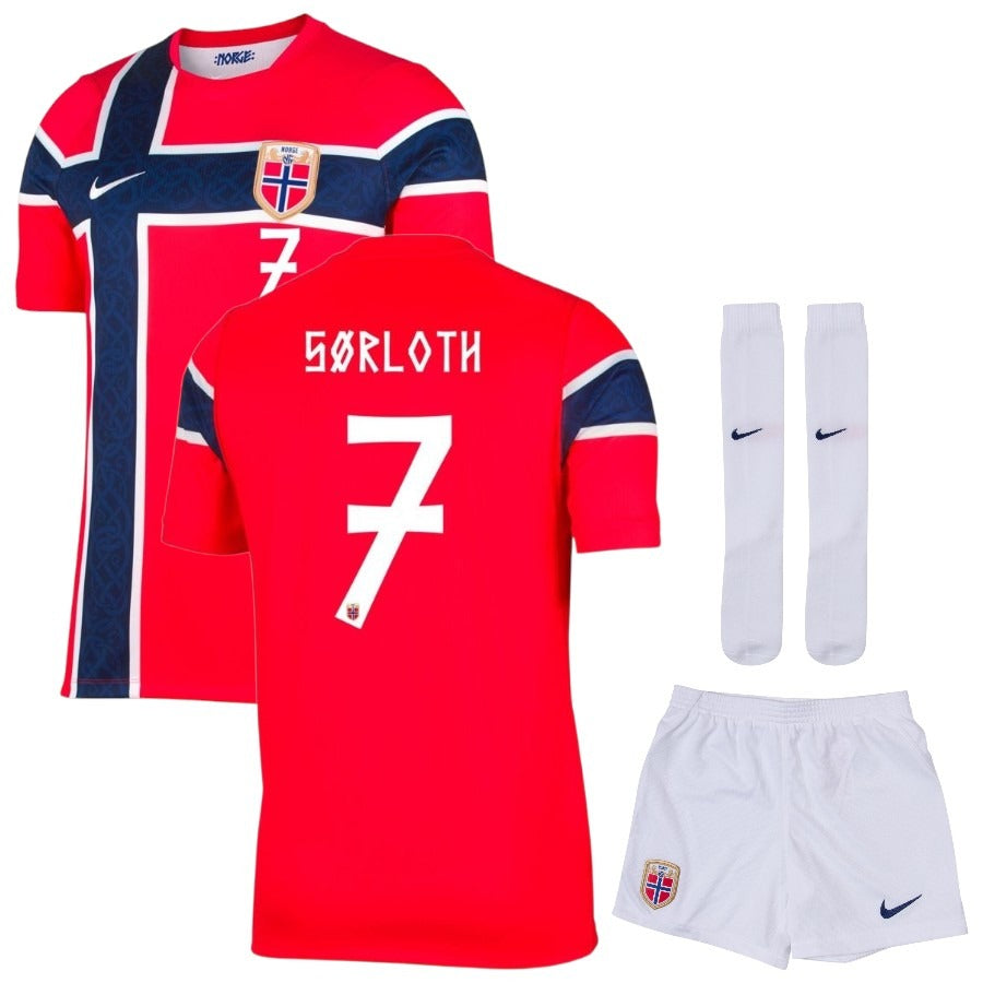 Maillot-Norvege-Kit-Enfant-Domicile-2026-2027-Sorloth
