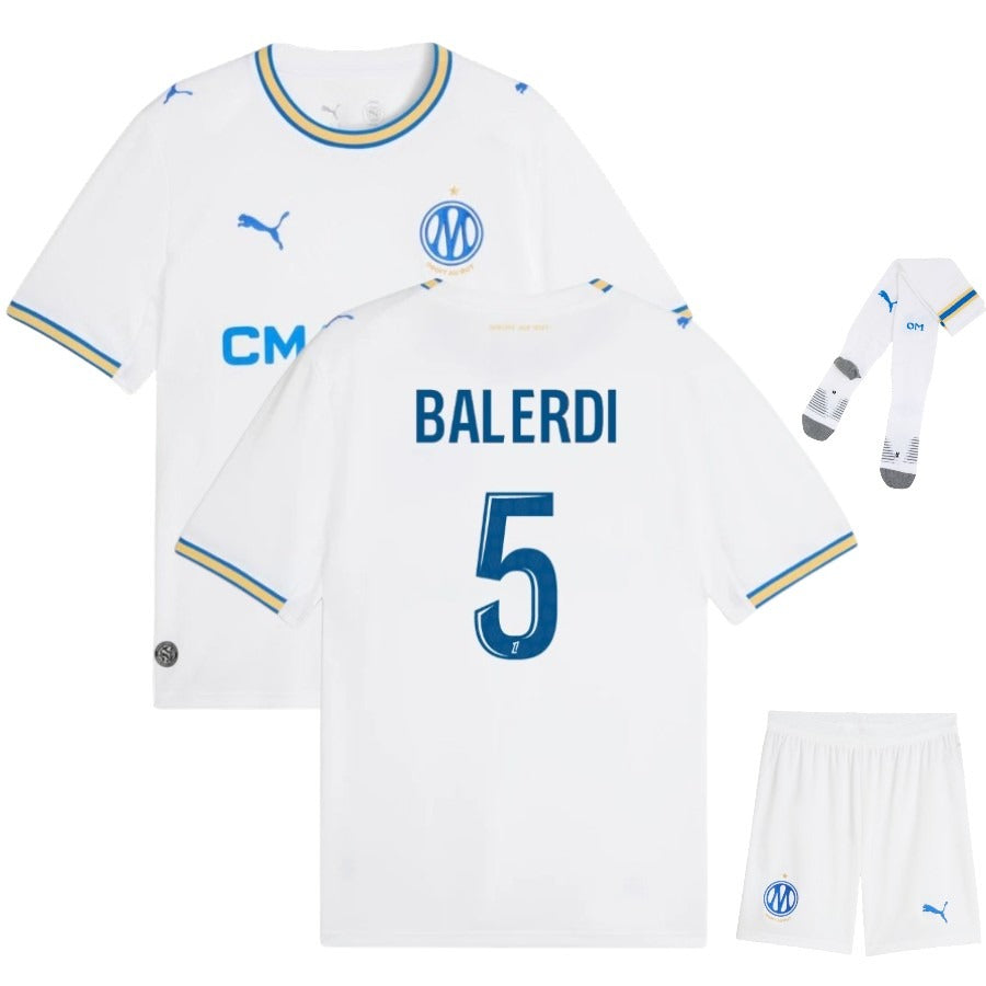 Maillot-OM-Domicile-Kit-Enfant-2025-2026-Balerdi