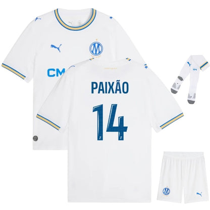 Maillot-OM-Domicile-Kit-Enfant-2025-2026-Paixao