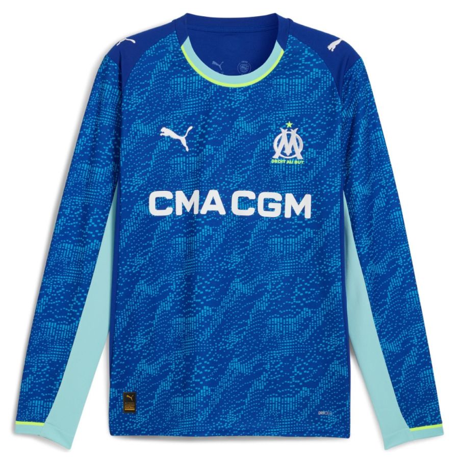 Maillot Marseille OM Third Manches Longues Homme 2025 2026 Bleu | Foot Sport