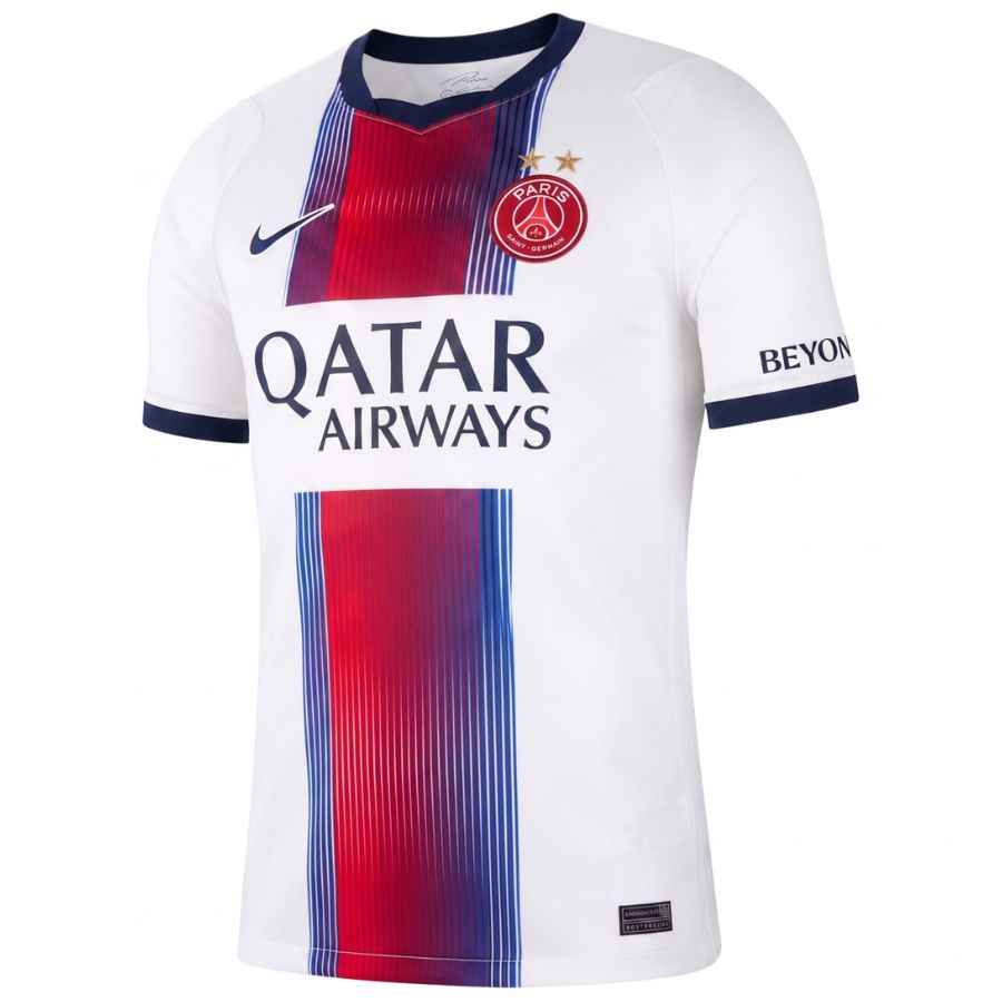 Maillot PSG 2 étoiles Exterieur 2026 2027 Homme Blanc