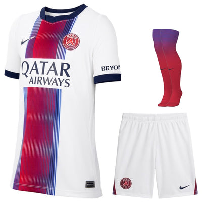 Maillot Kit Enfant PSG Exterieur 2026 2027 Blanc