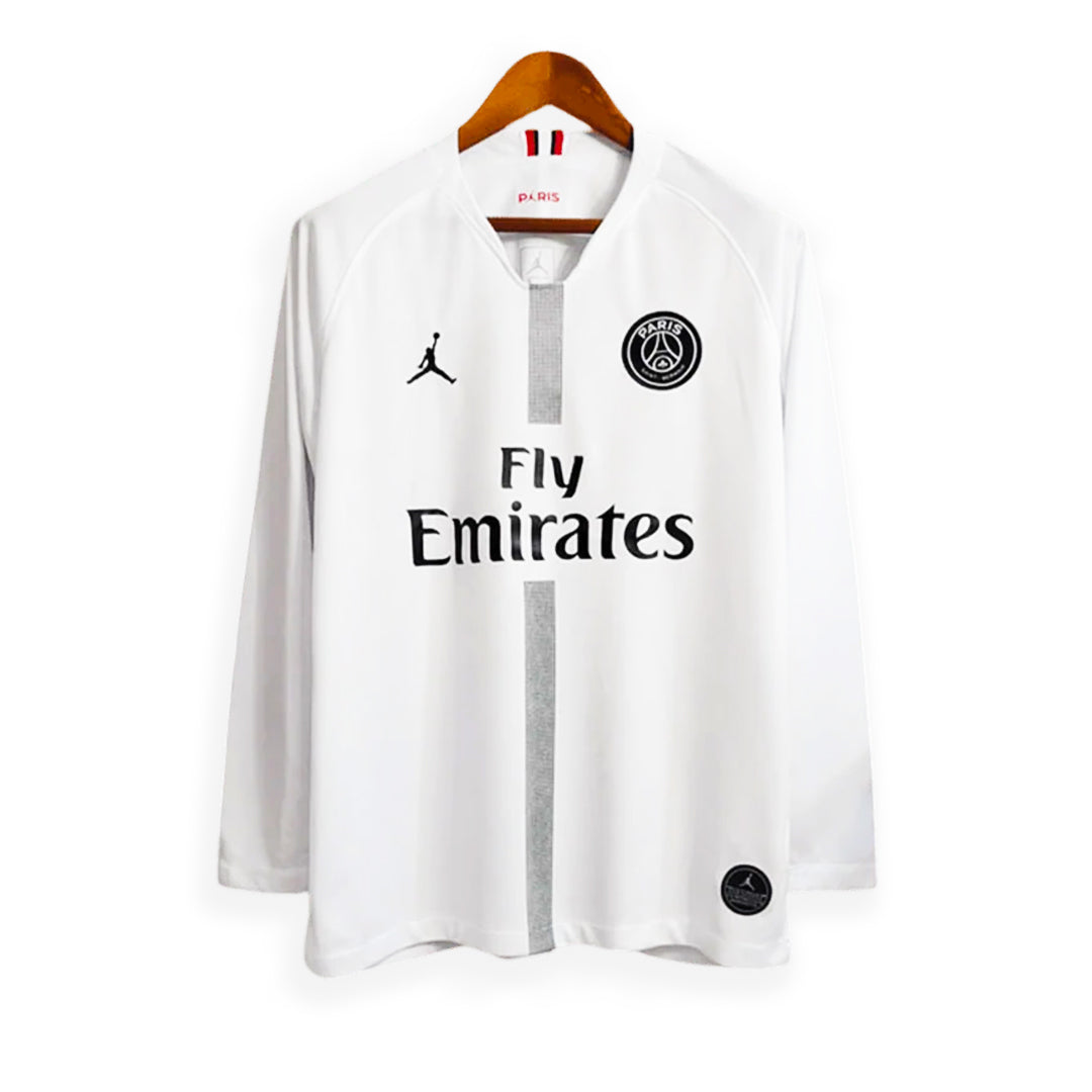 Maillot-PSG-Retro-Vintage-Manches-Longues-2018-2019-Exterieur-Ligues-des-Champions-Homme-1