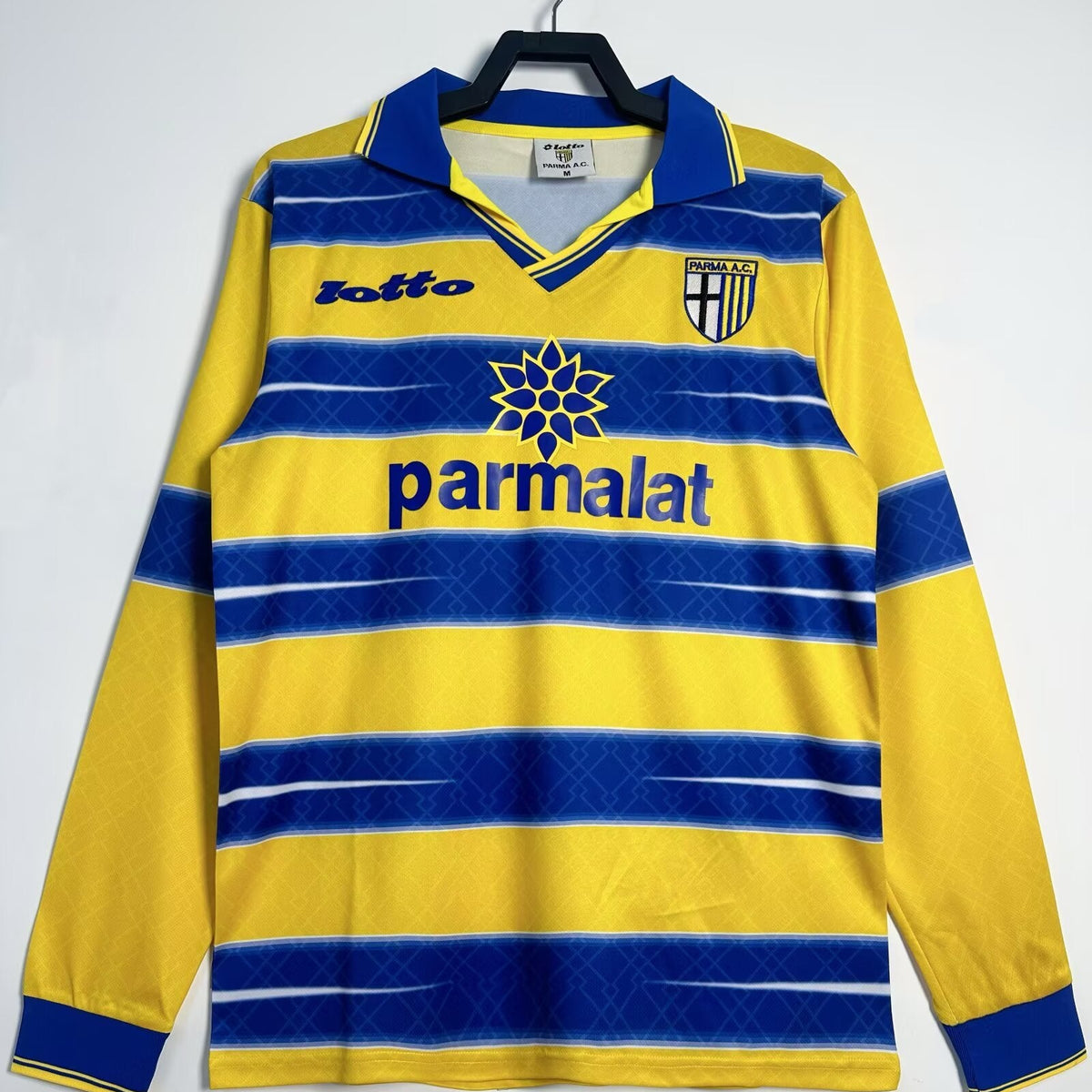 Maillot-Parme-Calcio-Retro-Vintage-Manches-Longues-1998-1999-Domicile-Homme-1