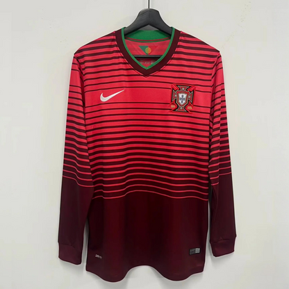 Maillot-Portugal-Manches-Longues-Retro-Vintage-2014-Domicile-Homme-1