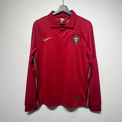 Maillot-Portugal-Manches-Longues-Retro-Vintage-2020-Domicile-Homme-1