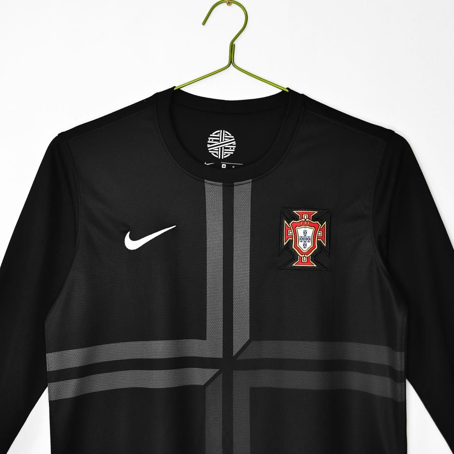 Maillot-Portugal-Manches-Longues-Third-Noir-2012-2013-Retro-Vintage-Homme-3