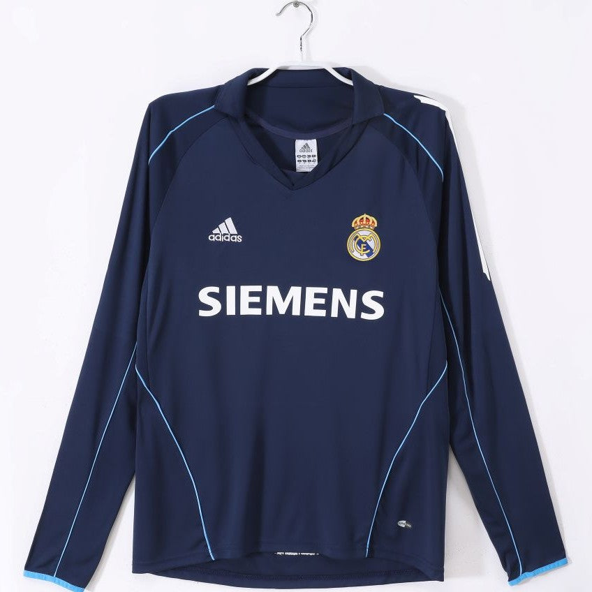 Maillot-Real-Madrid-Manches-Longues-Exterieur-Bleu-Saphir-2005-2006-Retro-Vintage-Homme-1