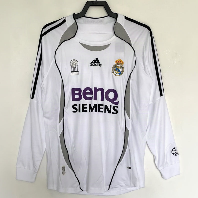 Maillot-Real-madrid-Manches-Longues-Retro-Vintage-2006-2007-Domicile-Homme-1