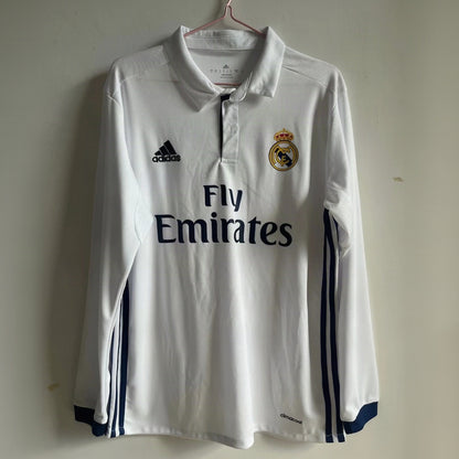 Maillot-Real-madrid-Manches-Longues-Retro-Vintage-2016-2017-Domicile-Homme-1