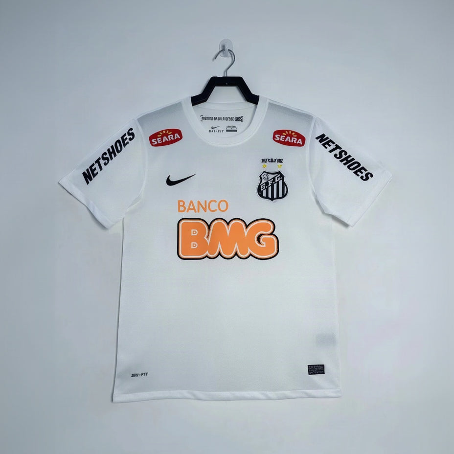 Maillot-Santos-FC-Retro-Vintage-(Avec-Ecusson-Sur-L’épaule)-2012-2013-Domicile-Homme-1