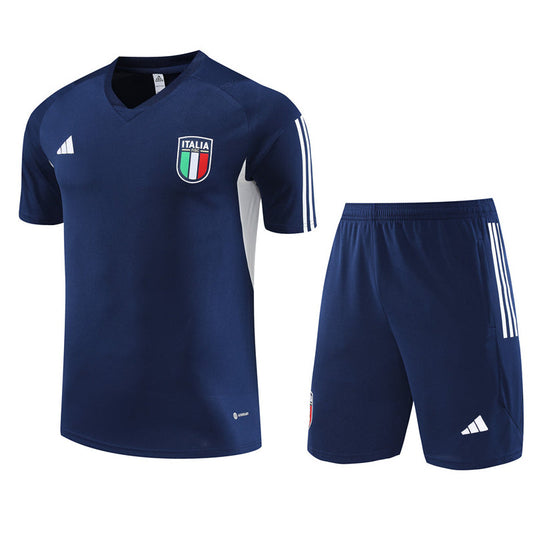 Maillot-Short-Entrainement-Italie-Bleu-Homme-2023-2024