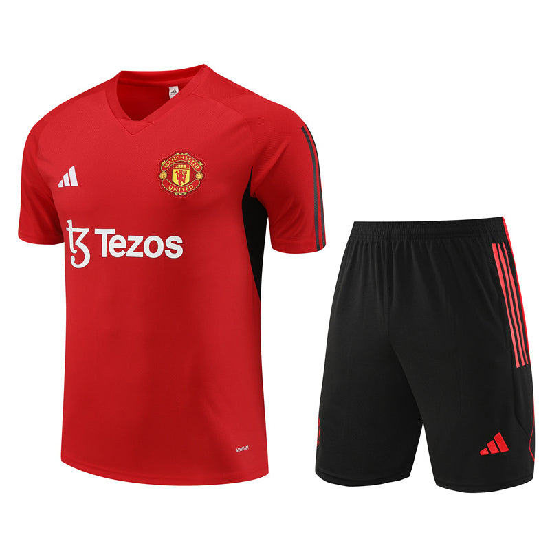 Maillot-Short-Entrainement-Manchester-United-Rouge-Homme-2023-2024