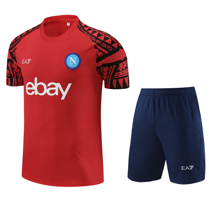 Maillot-Short-Entrainement-Naples-Rouge-Homme-2023-2024