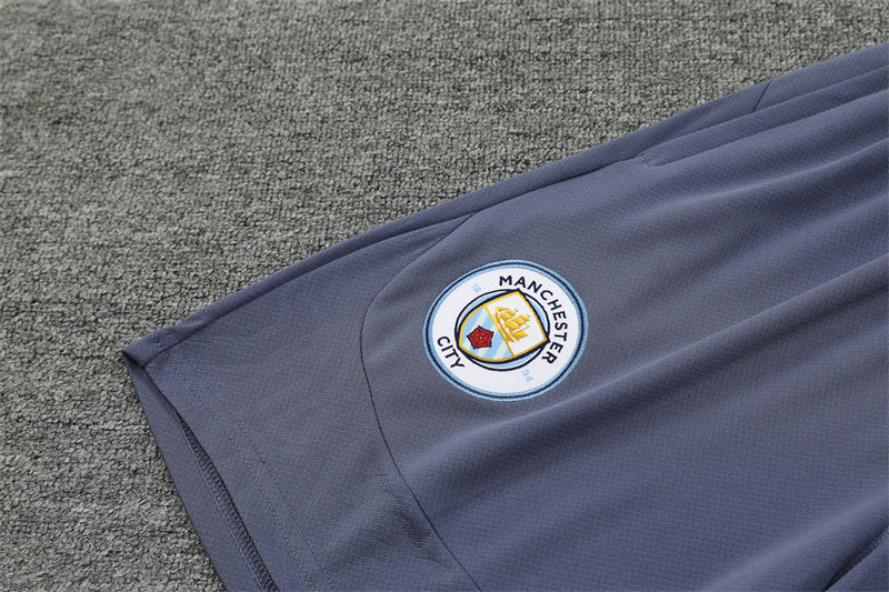 Camiseta/pantalón corto de entrenamiento azul del Manchester City 2024/25 | Foot Sport 