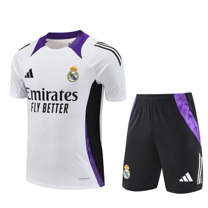 Maillot Training Real Madrid Blanc Violet Homme/Enfant 2024-2025 | Foot Sport