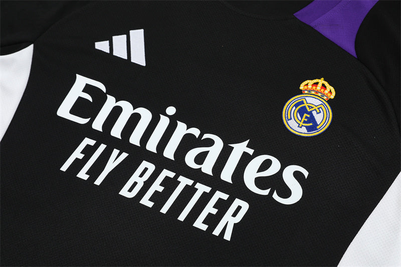 Camiseta de entrenamiento del Real Madrid (negro/morado) para hombre/niño 2024-2025 | Fútbol